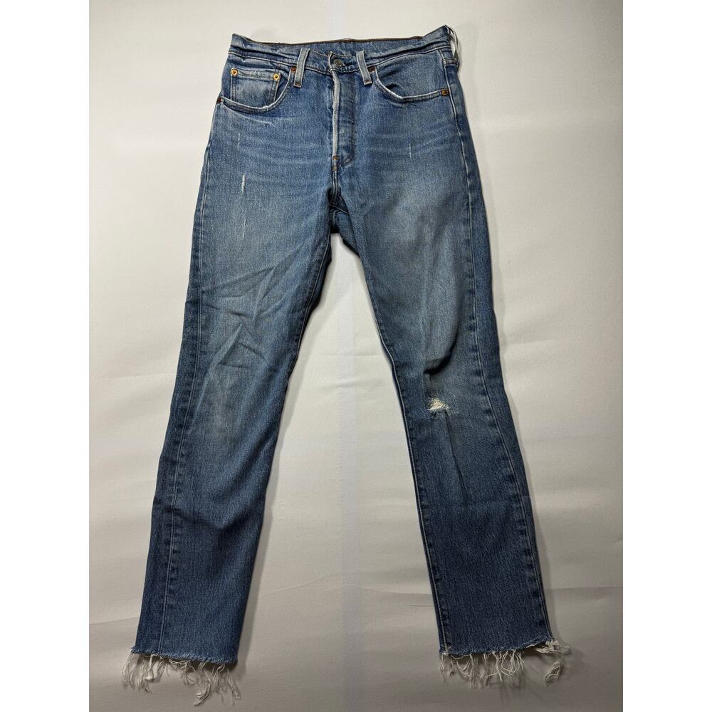 Levi's 501S Women's Skinny Leg Button Fly Blue Jeans - Size 26x27*